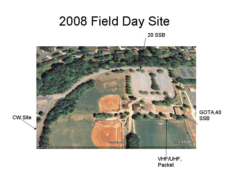 Field Day 2008 Site Map