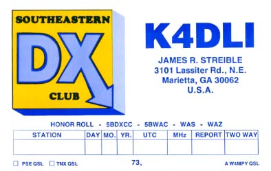 K4DLI QSL