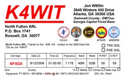 K4WIT QSL