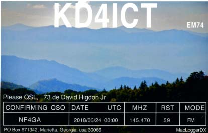 KD4ICT QSL