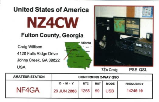 NZ4CW QSL