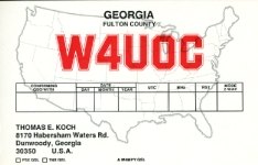 W4UOC QSL