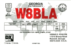 W8BLA QSL