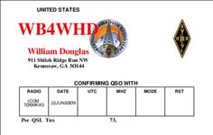 WB4WHD QSL