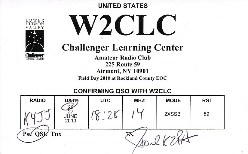 W2CLC QSL