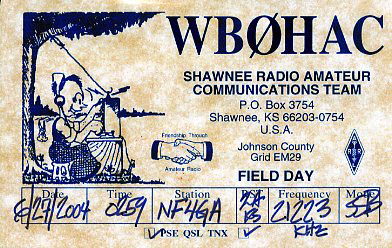 WB0HAC QSL