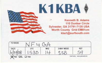 K1KBA QSL