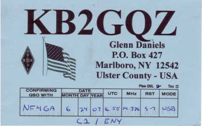 KB2GQZ QSL