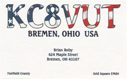 KC8VUT QSL