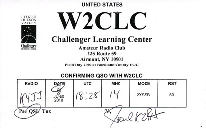 W2CLC QSL