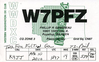 W7PFZ QSL